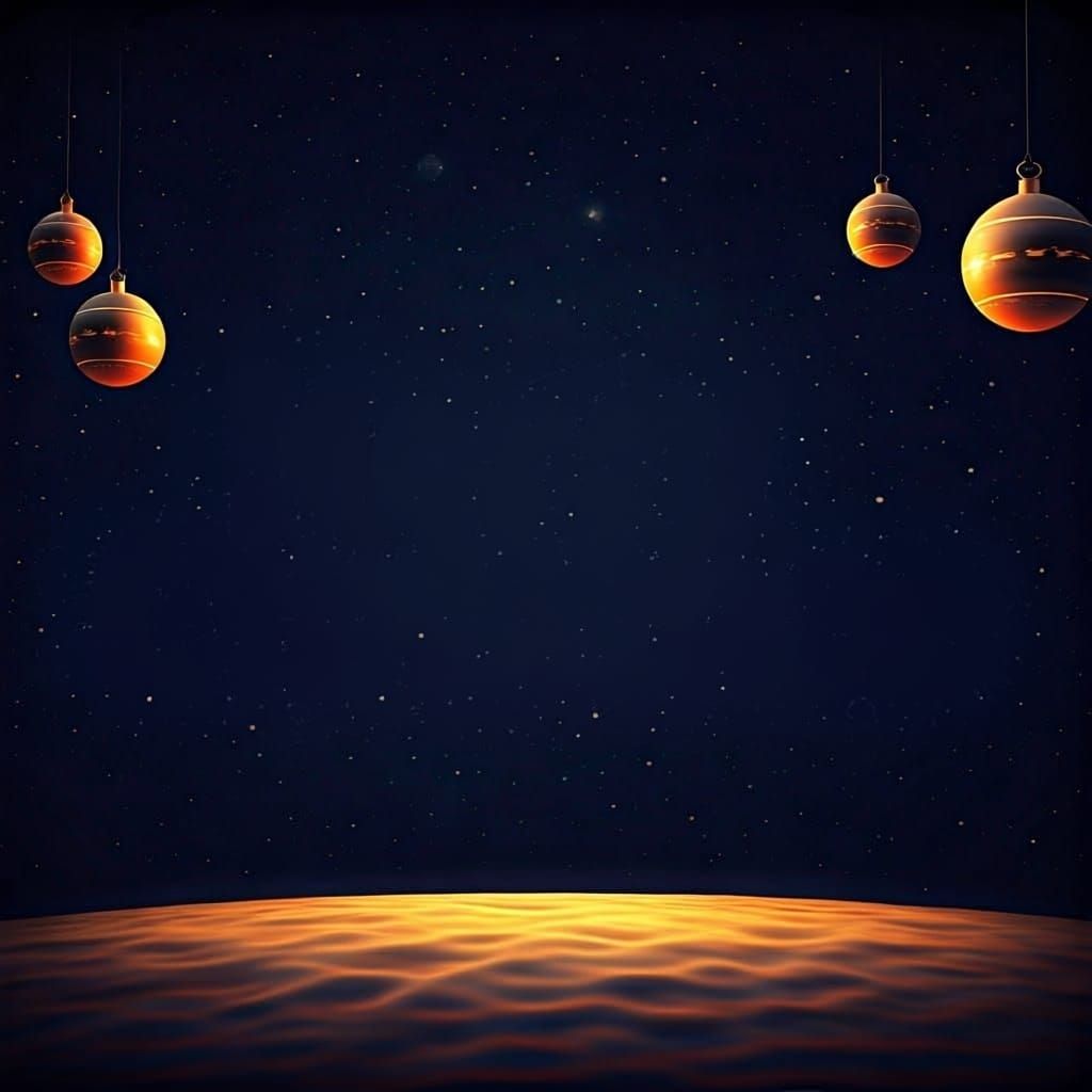 Merry Christmas in 3D on Whimsical Background