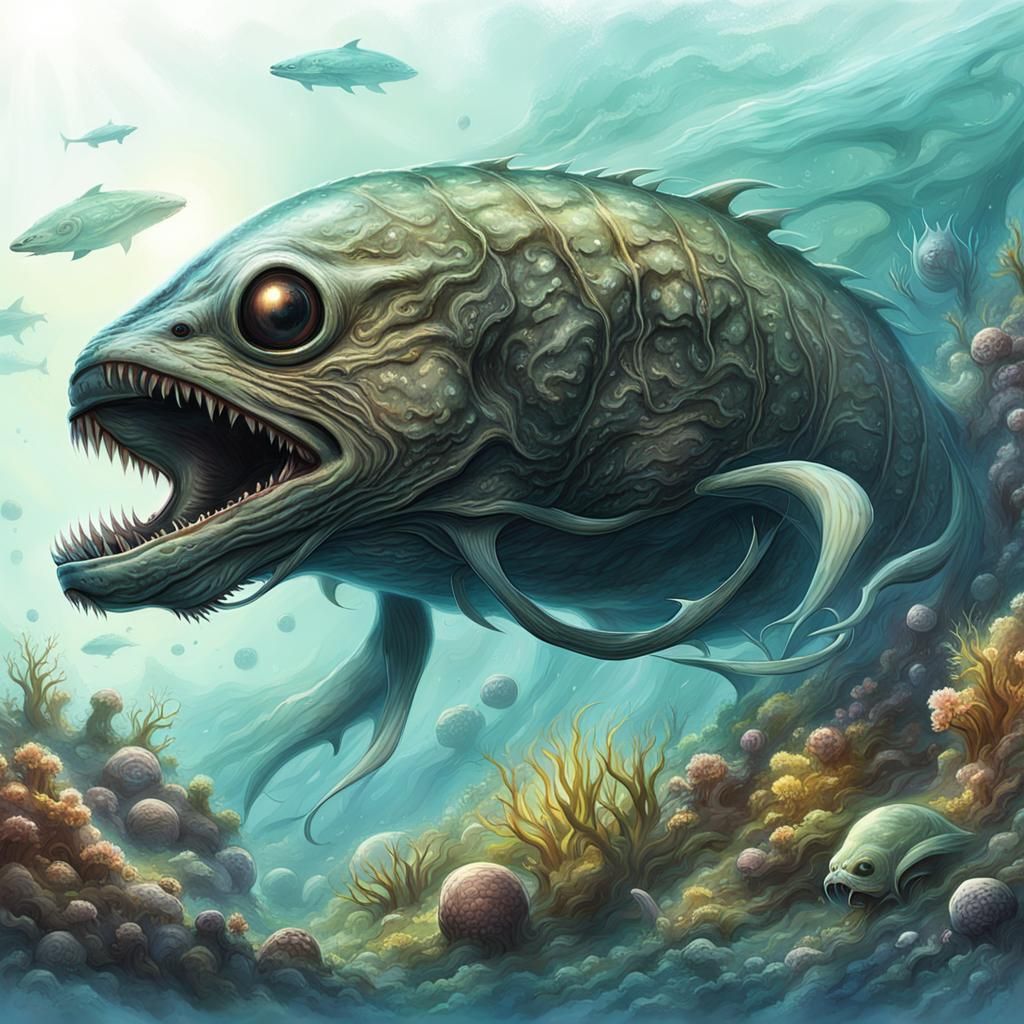 Exotic Alien Lifeforms on Distant Exoplanet