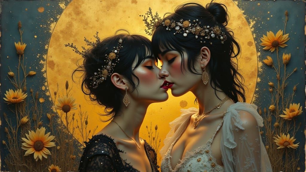 Narcissus and Psyche in Las Vegas Portrait