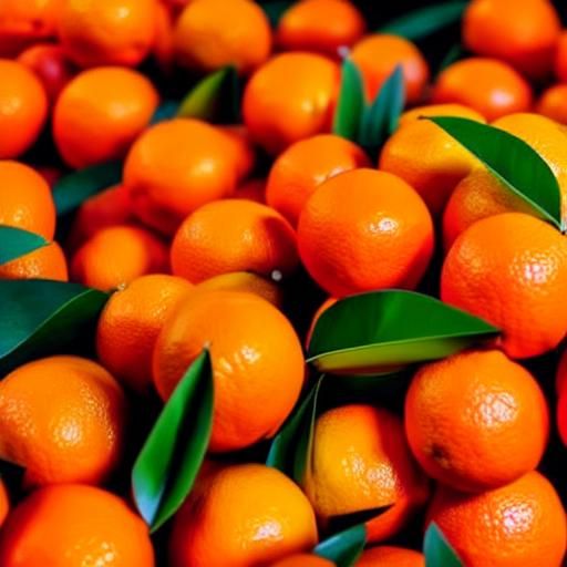 Vibrant Display of Seedless Tropical Oranges