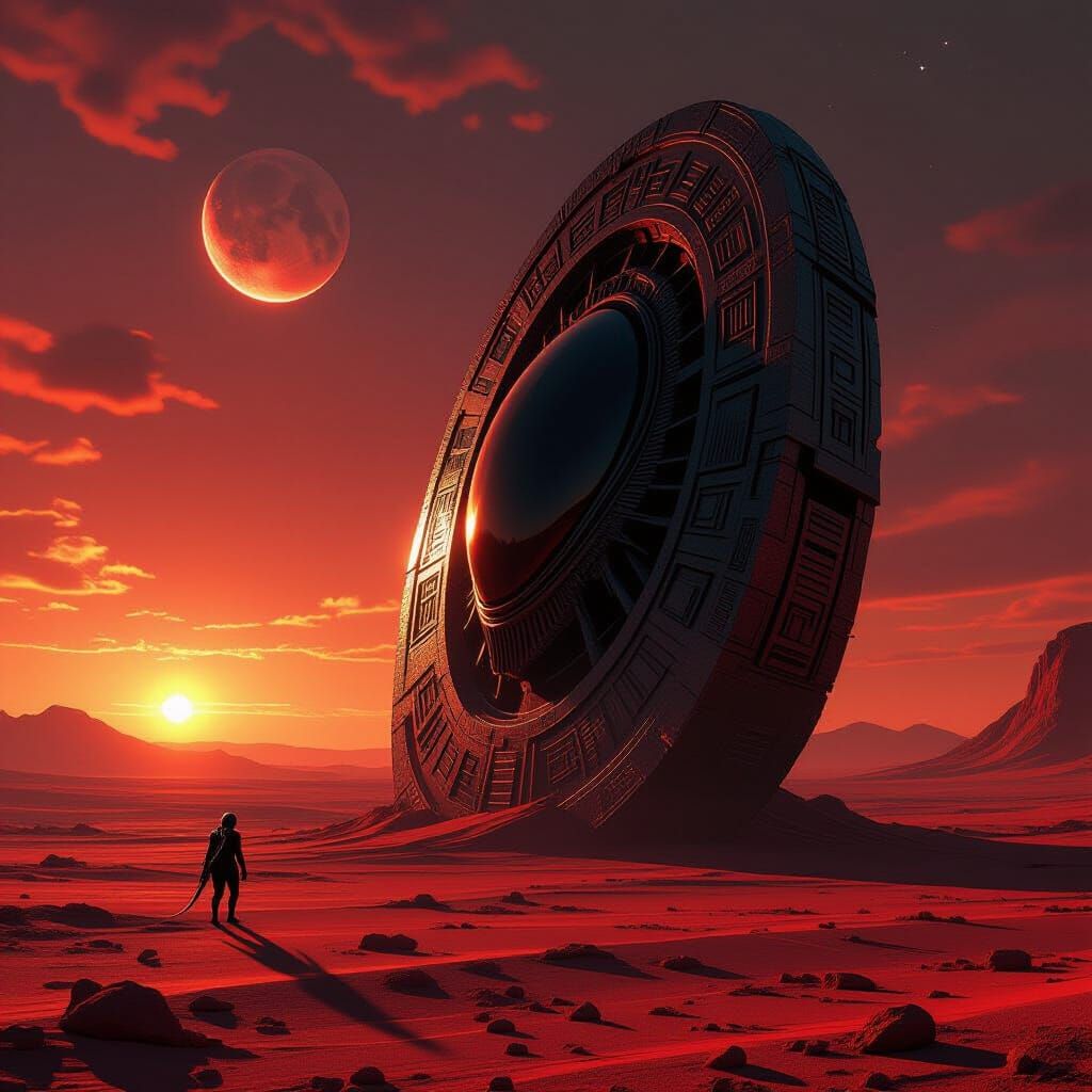 Ancient Alien Artifact on Crimson Planet