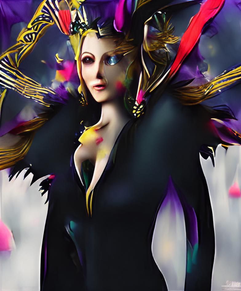 Sorceress Edea in Resident Evil: Village Artwork