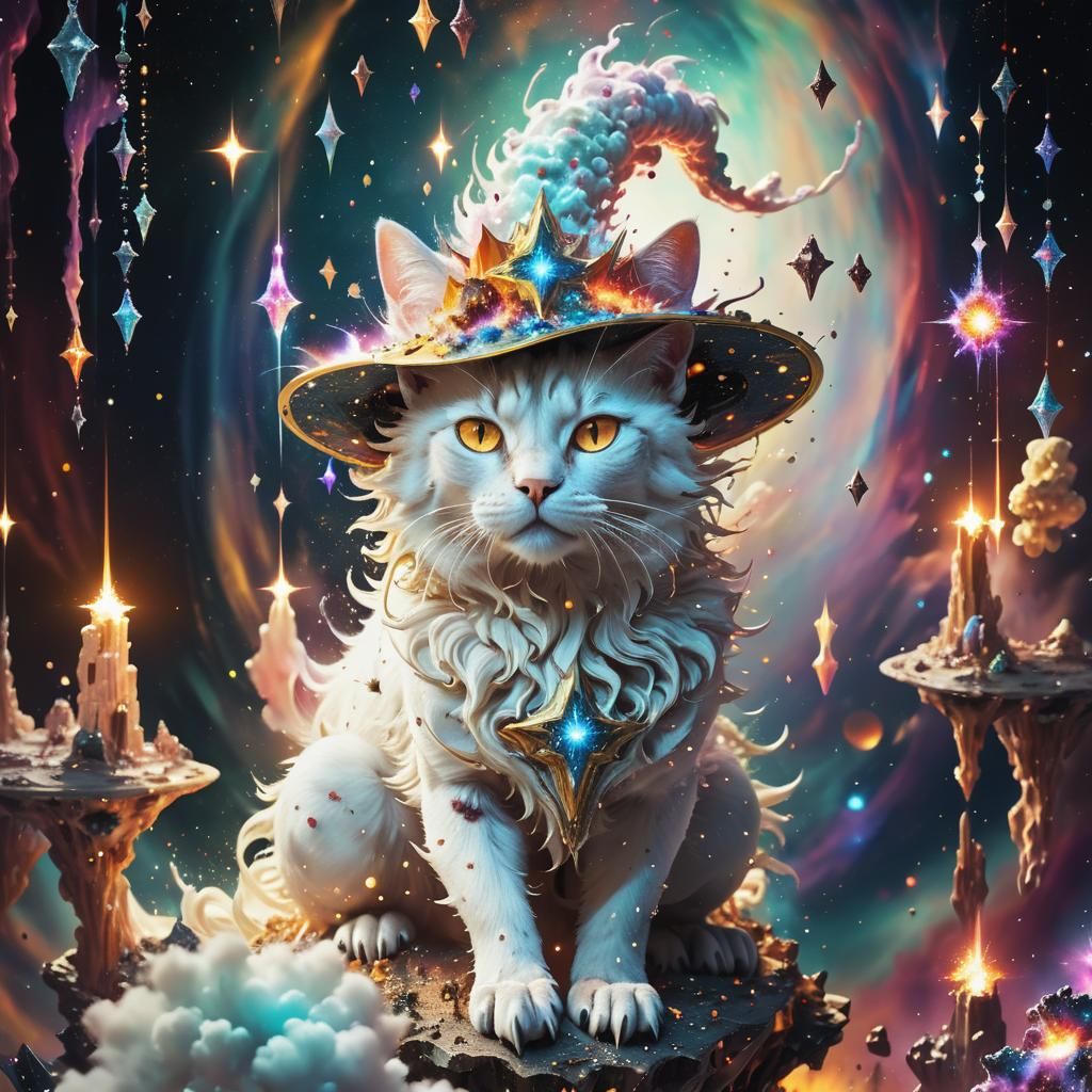 Surreal Astral Explosion in Space