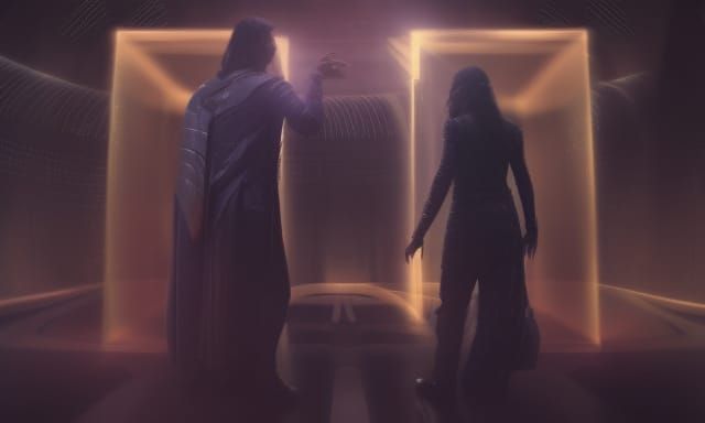 Time Travelers Escape Through Portals: Cinematic Digital Art