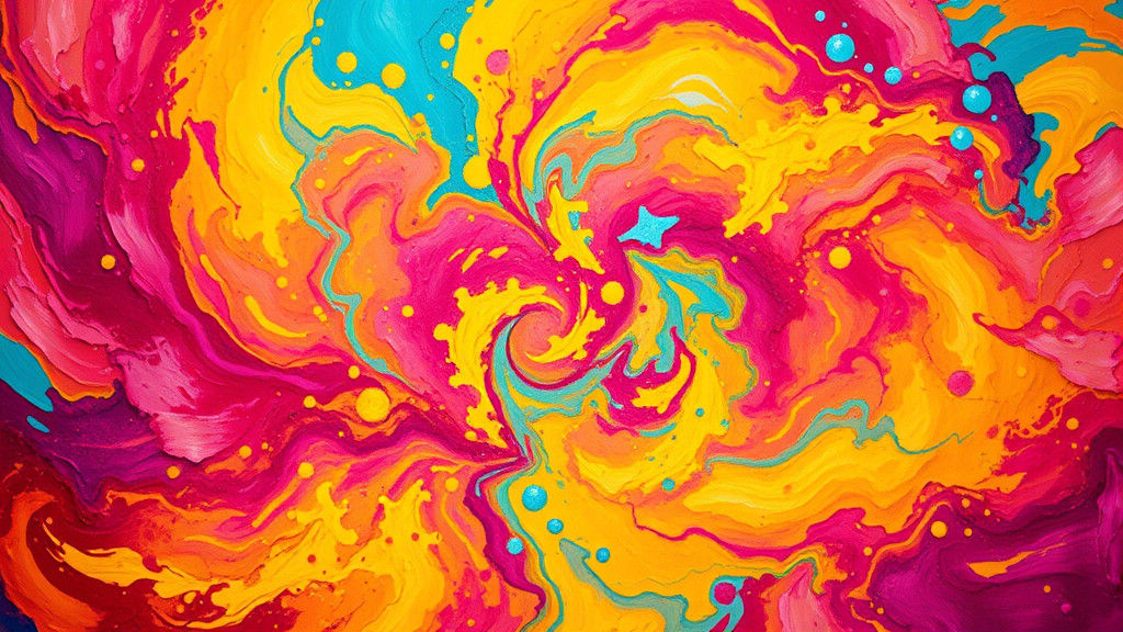 Kaleidoscopic Dreamscape in Impressionist Style