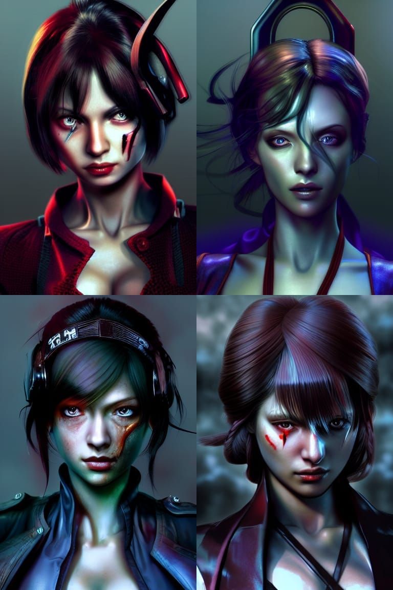 Alexia Ashford Concept Art in Japanese Illustration Style