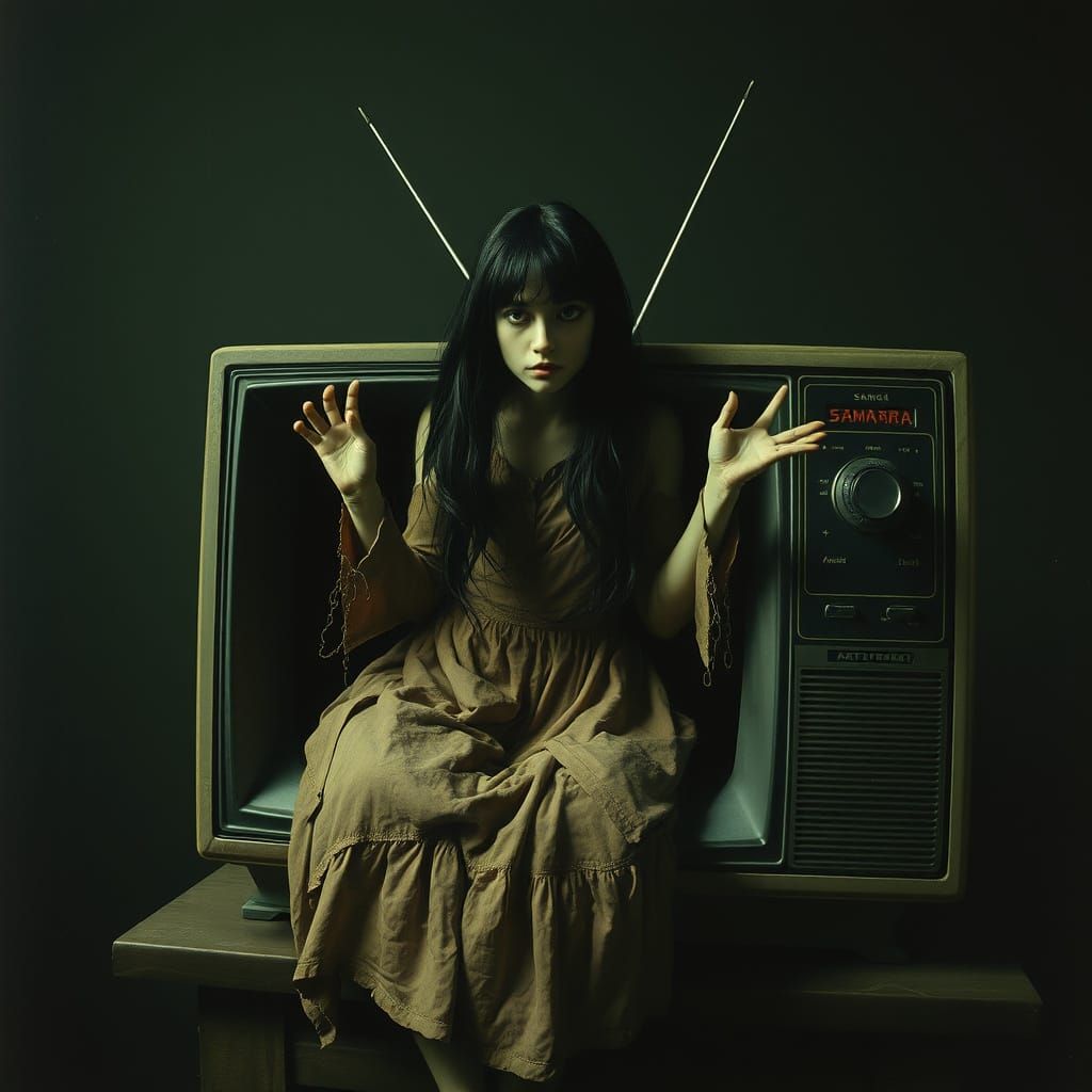 Terrifying Woman Emerges from Television in Horror Manga Sty...