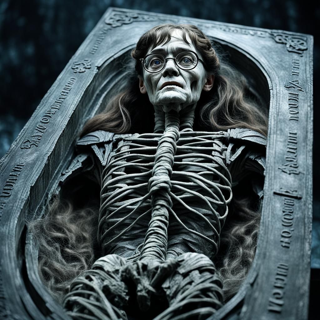 Moaning Myrtle Mummified: A Mesmerizing Magical Madhouse