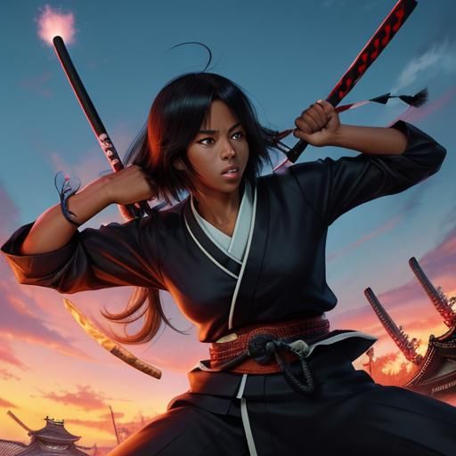 Jackie Robinson Battles Demons in Anime Style