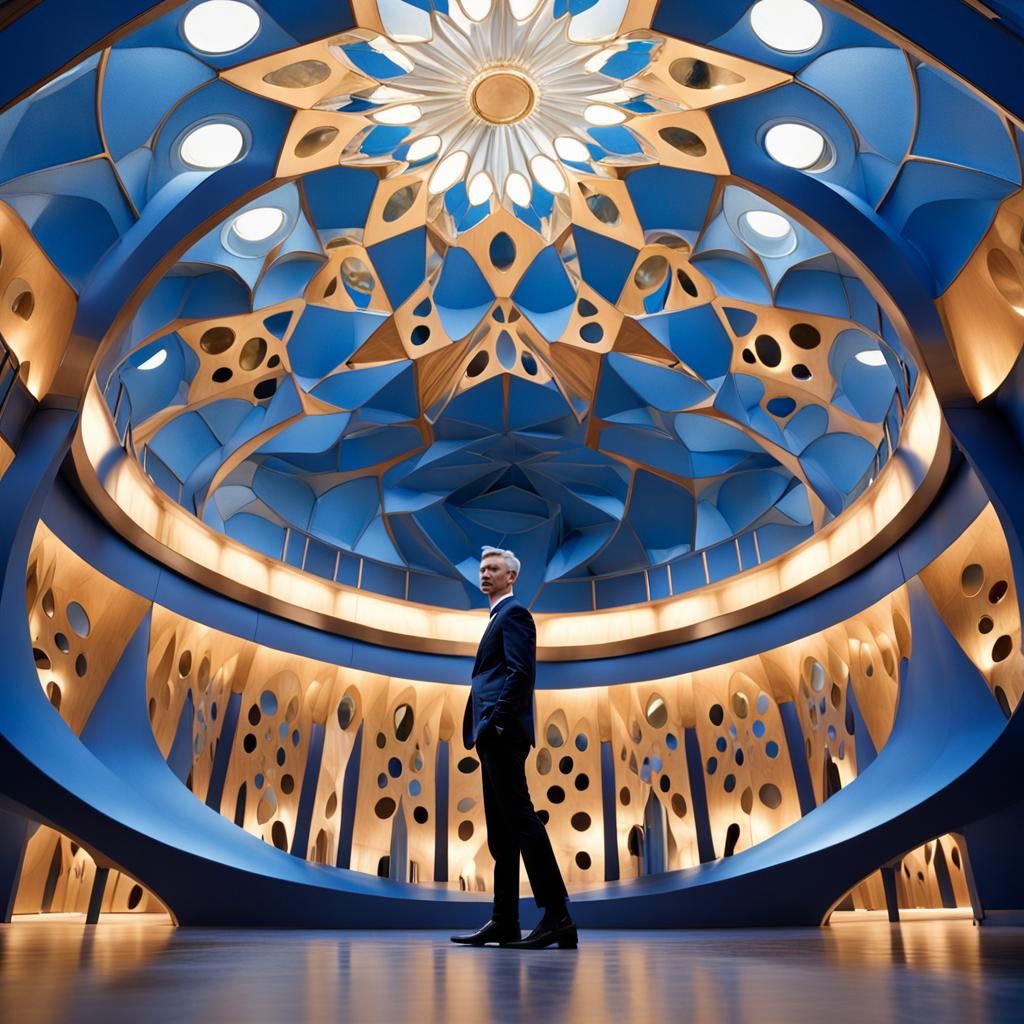 Artist Seeks Absolution in Indigo Light