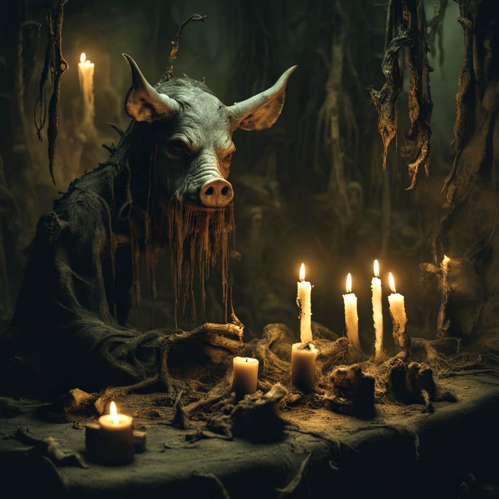 Pig-Man's Swamp Shack Ritual: A Cursed Awakening