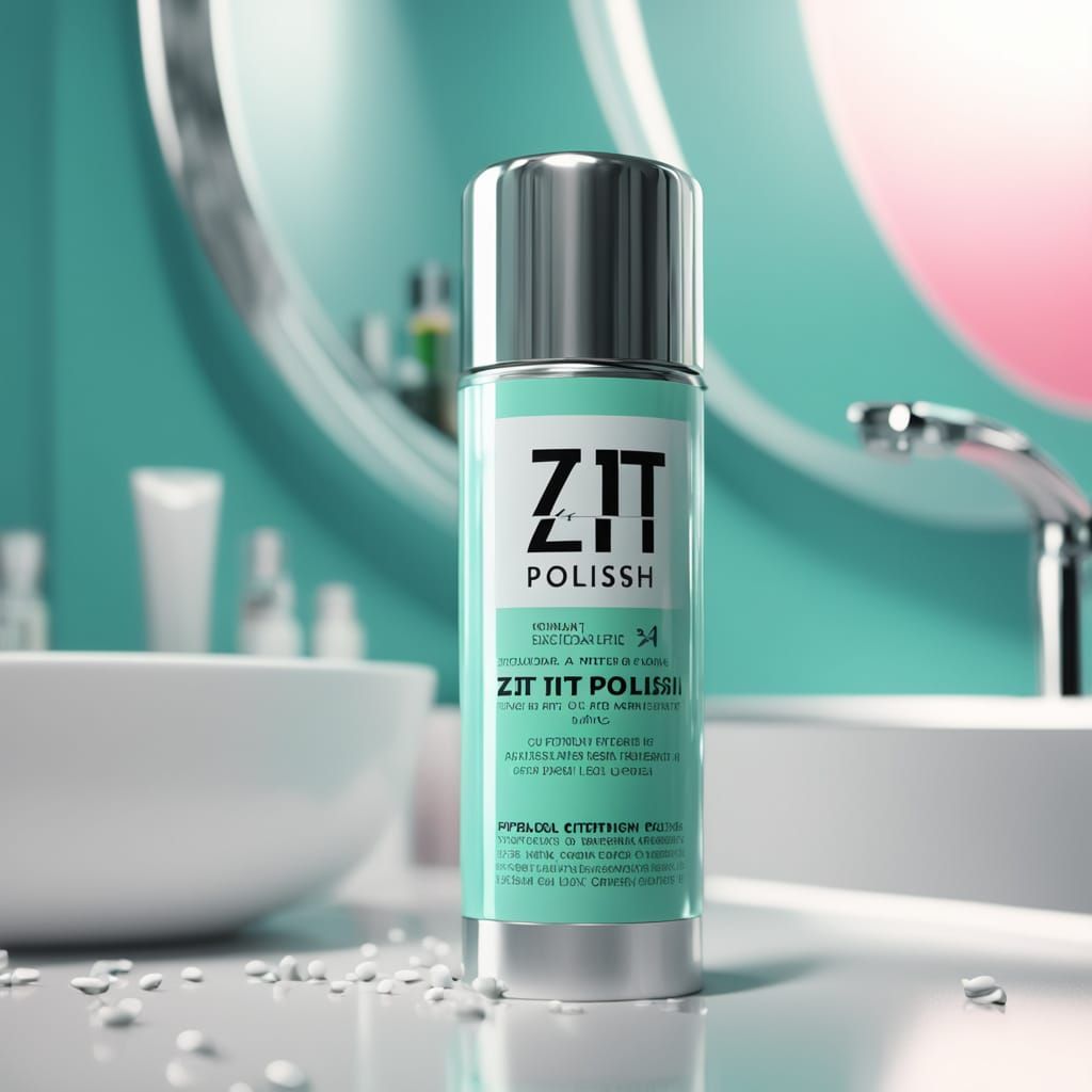 Surreal Bathroom Scene with Zit Polish in Macro Photography