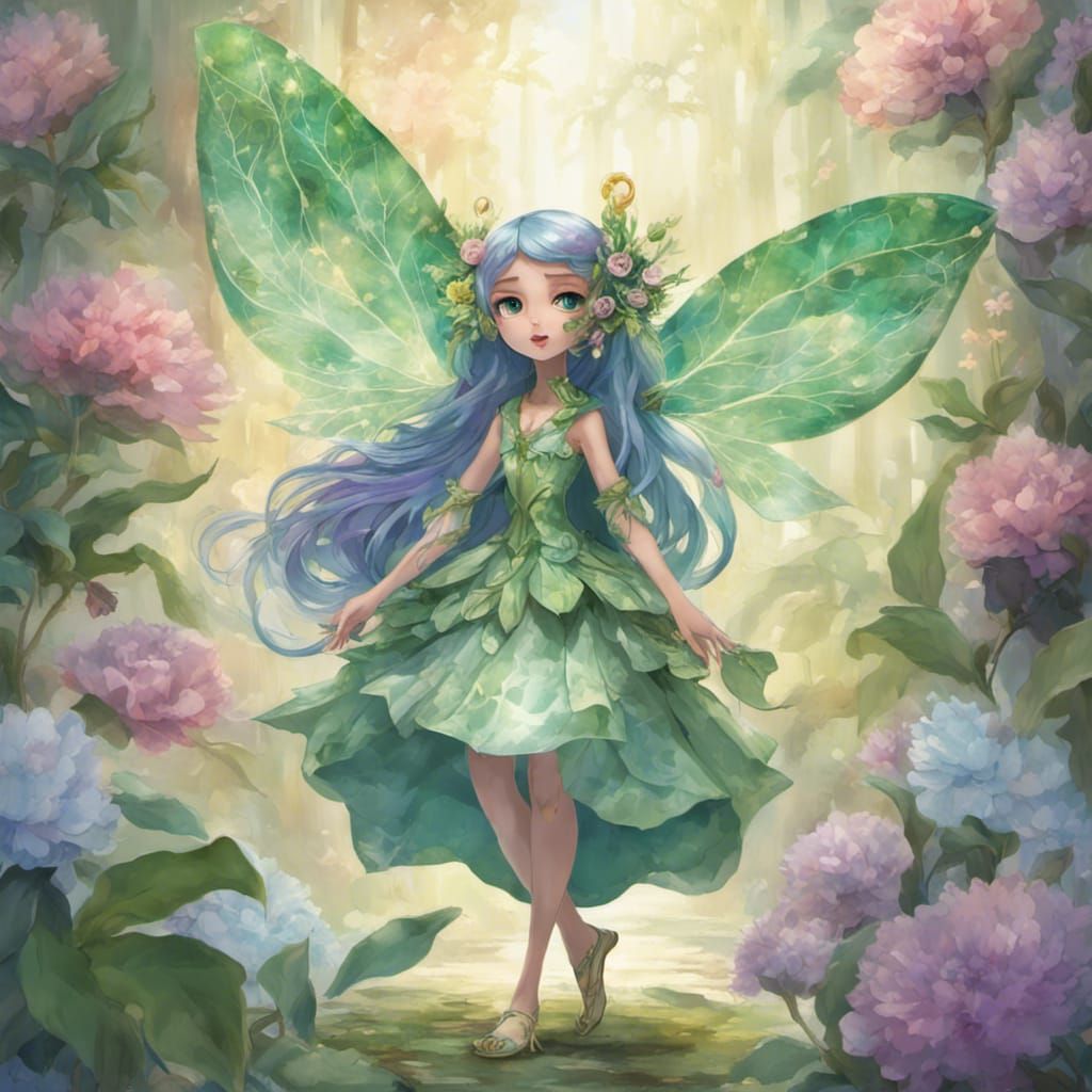 Anime Fairy in Studio Ghibli Style