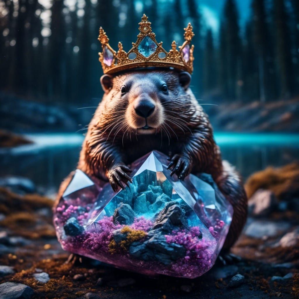 King Beaver with Crystal Crown and Generations