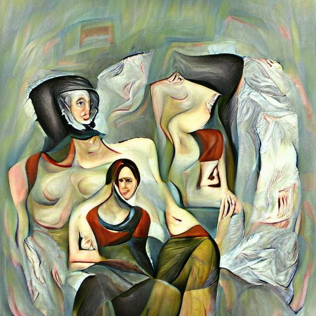 Two Women Generated by AI