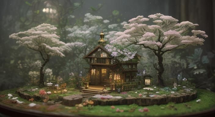 Miniature Worlds Hidden in Flowers, Books, Watches