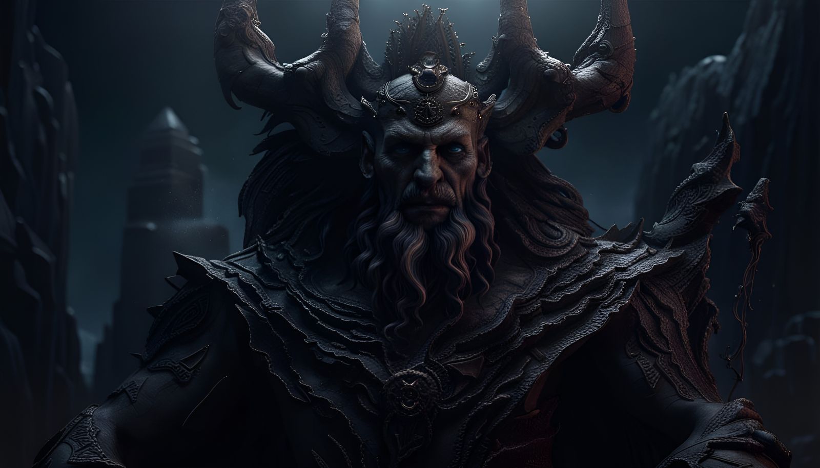 Erebus: Greek God of Darkness in Detailed Matte Painting