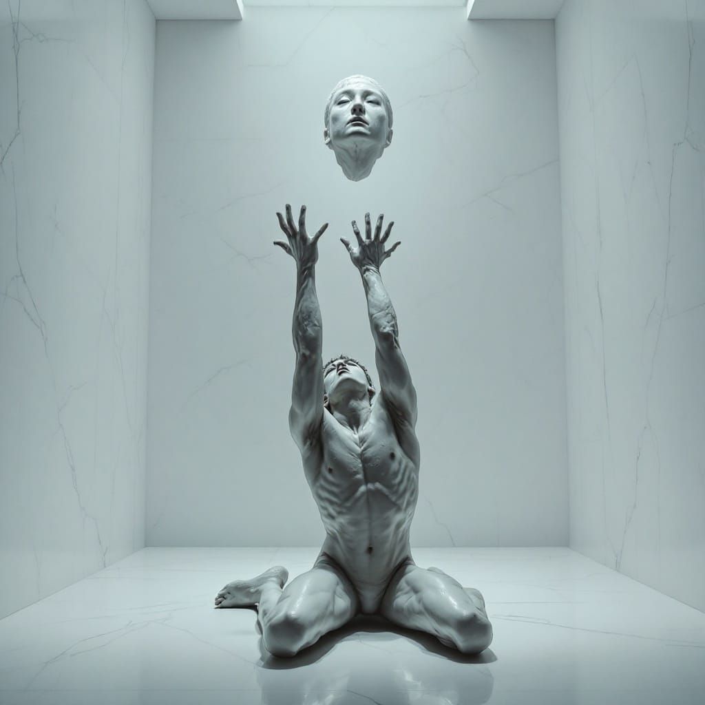 Man in Agony Before Unattainable Ideal