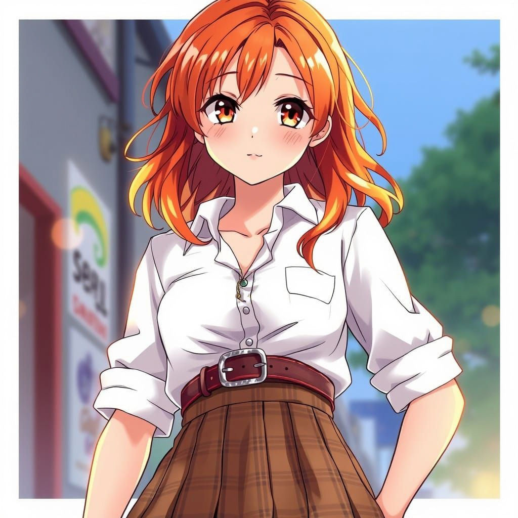 Anime Girl in Casual Attire