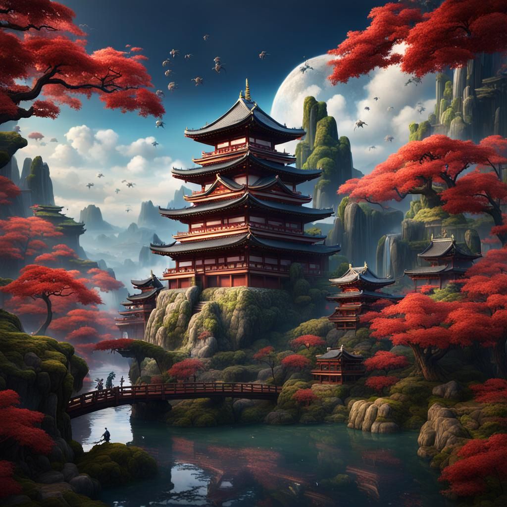 a japanese castle