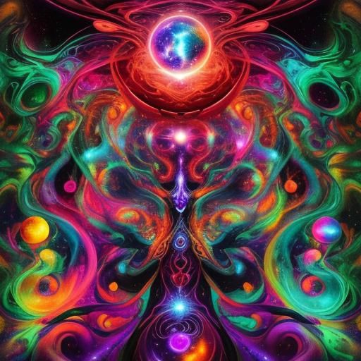 Cosmic Surrealism: Swirling Vortex of Stars