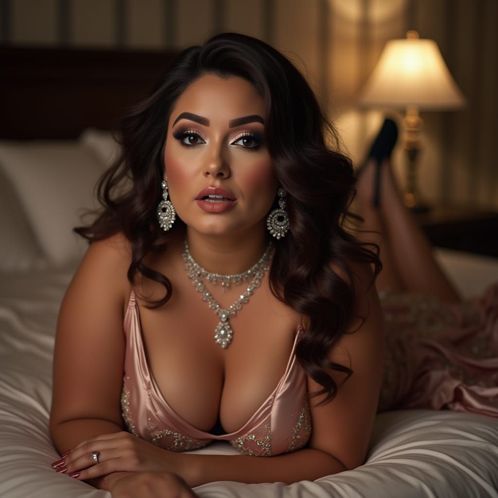 Glamorous Cross-Dresser in Disbelief, Portrait Photography