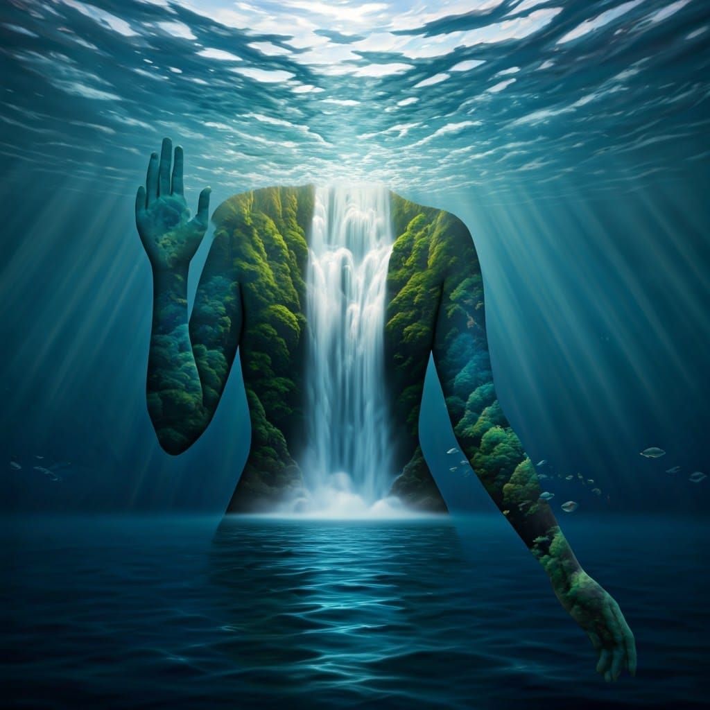 River Spirit: Swimmer of Rivers and Waterfalls