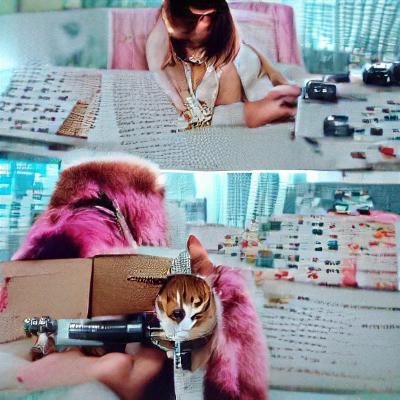 Bold Cartoon Portrait of a Confident Woman