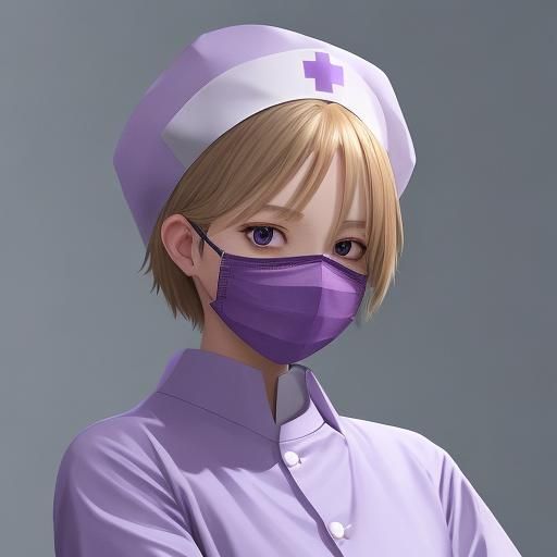 Cute Nurse Illustration in Studio Ghibli Anime Style
