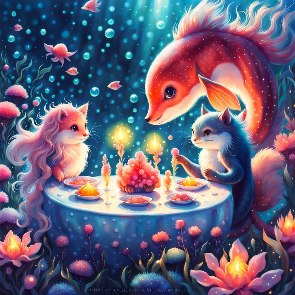 Fantasy Sea Creatures Candlelit Dinner