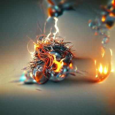 Fire Turns to Electricity in Octane Render