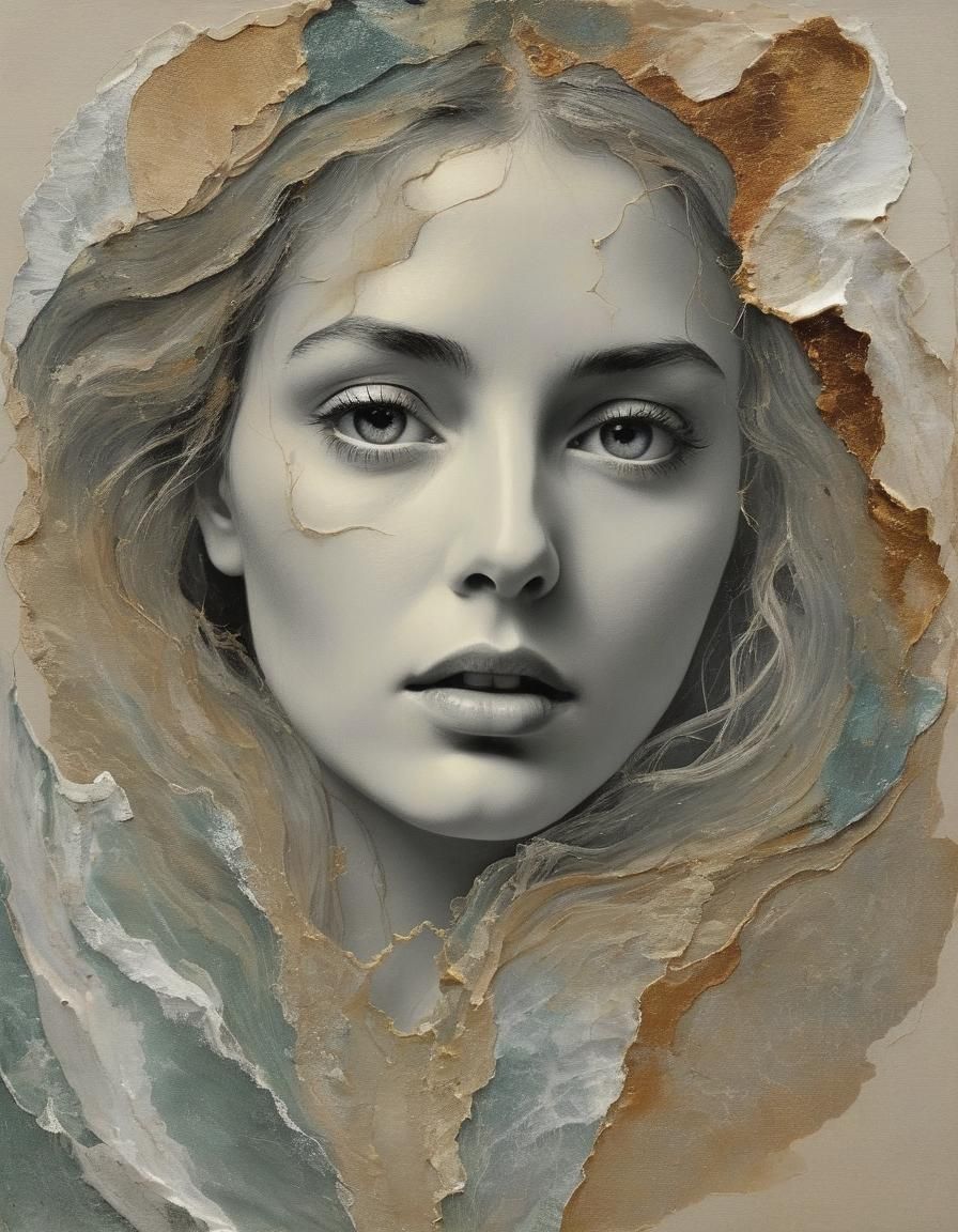 Comforting Illumination Over Dark: Surreal Portrait