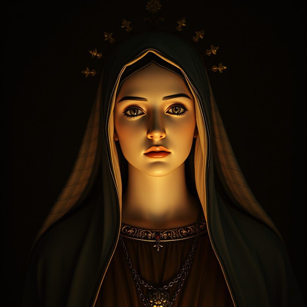 Majestic Nossa Senhora das Graças in Cinematic Film Still