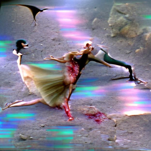 Ballerina's Kick: Vampire in Iridescent Film