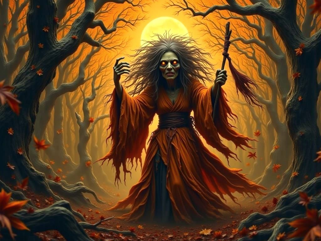 <lora:Elderly - Witches:1.0> <lora:Wicked Witch:1.0> An ugly...