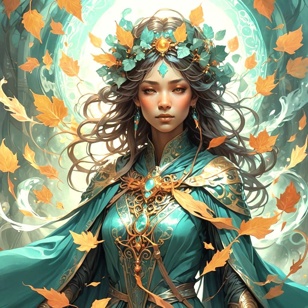 Chaos to Calm: Dynamic Art in Orange and Teal