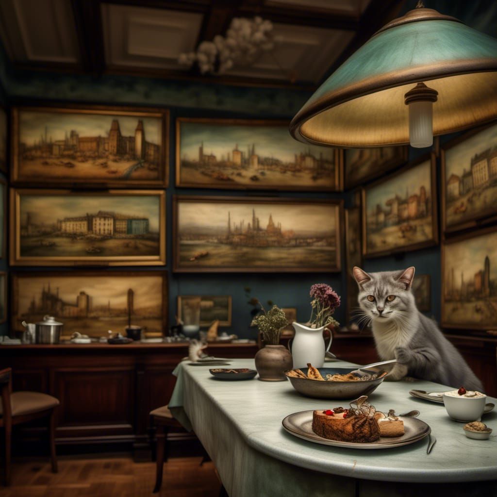 Polychromatic Cityscape in Hyperrealistic Digital Art