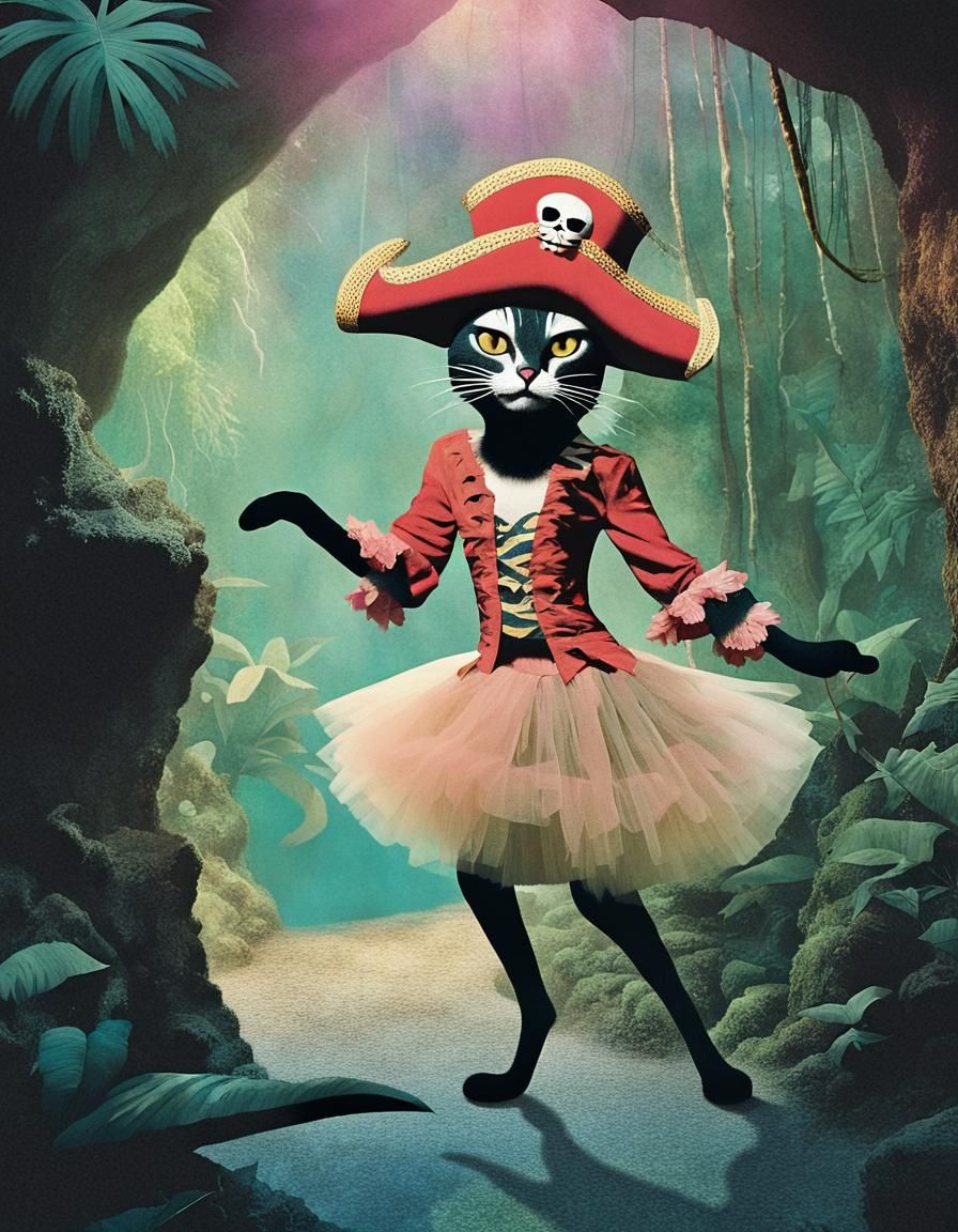 Pirate cat ballerina 🩰🏴‍☠️