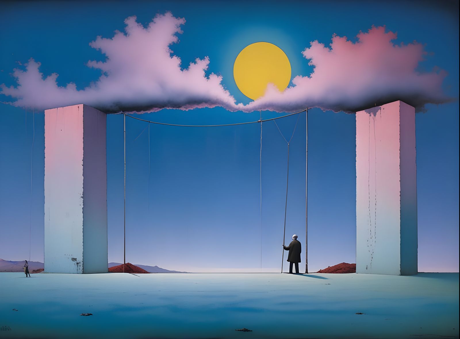 Vibrant Colors Blended in Abstract Expressionism