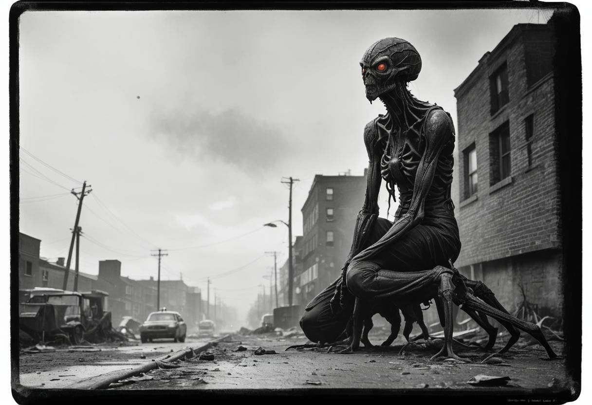 Cthulhu Woman with Radioactive Spiders