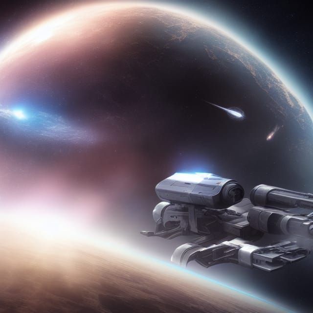 Epic Galaxy Space Wars in Sci-Fi Style