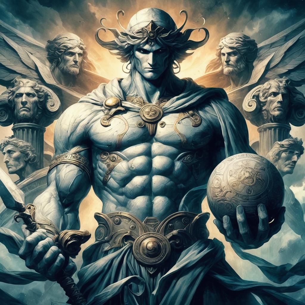 Hero's Ascension to a Celestial Pantheon