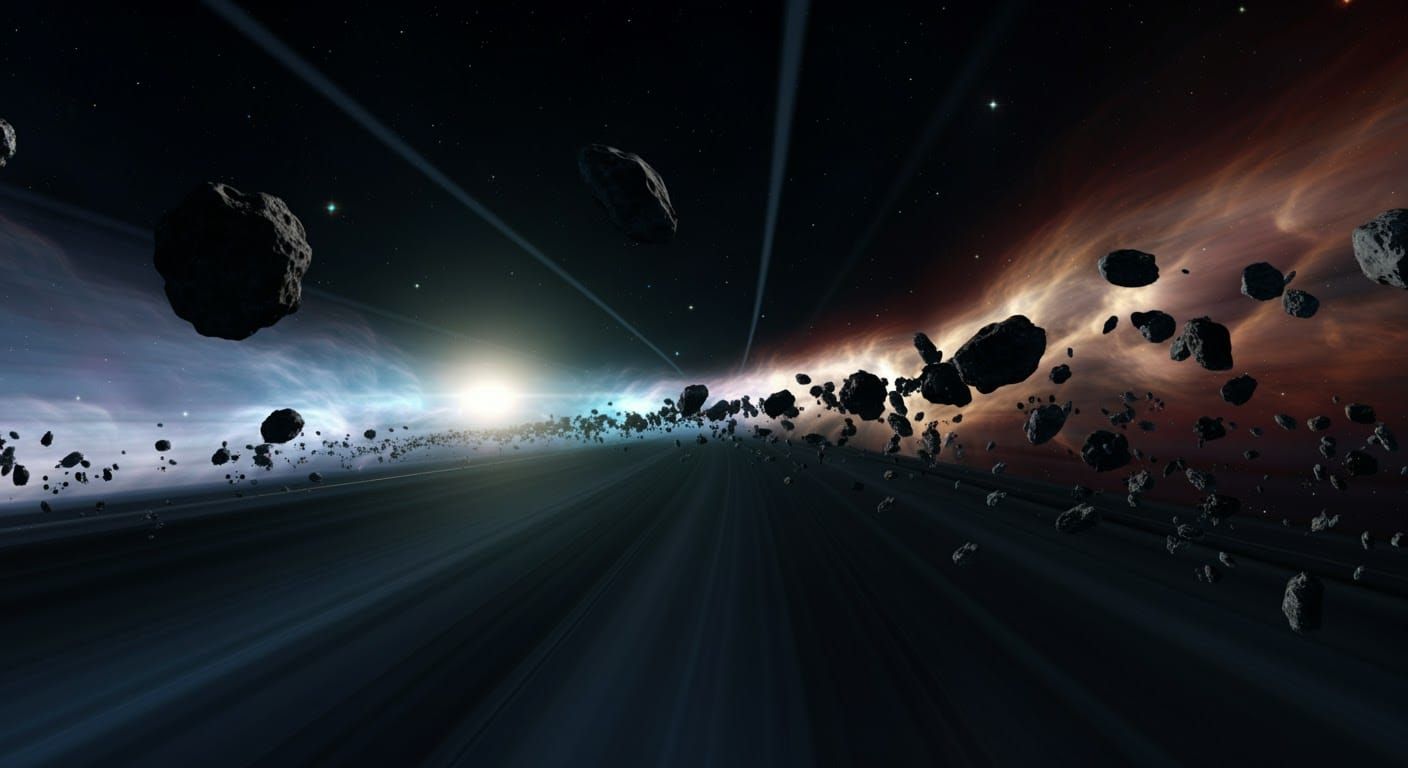 Hyperspeed Wormhole Journey Through Space