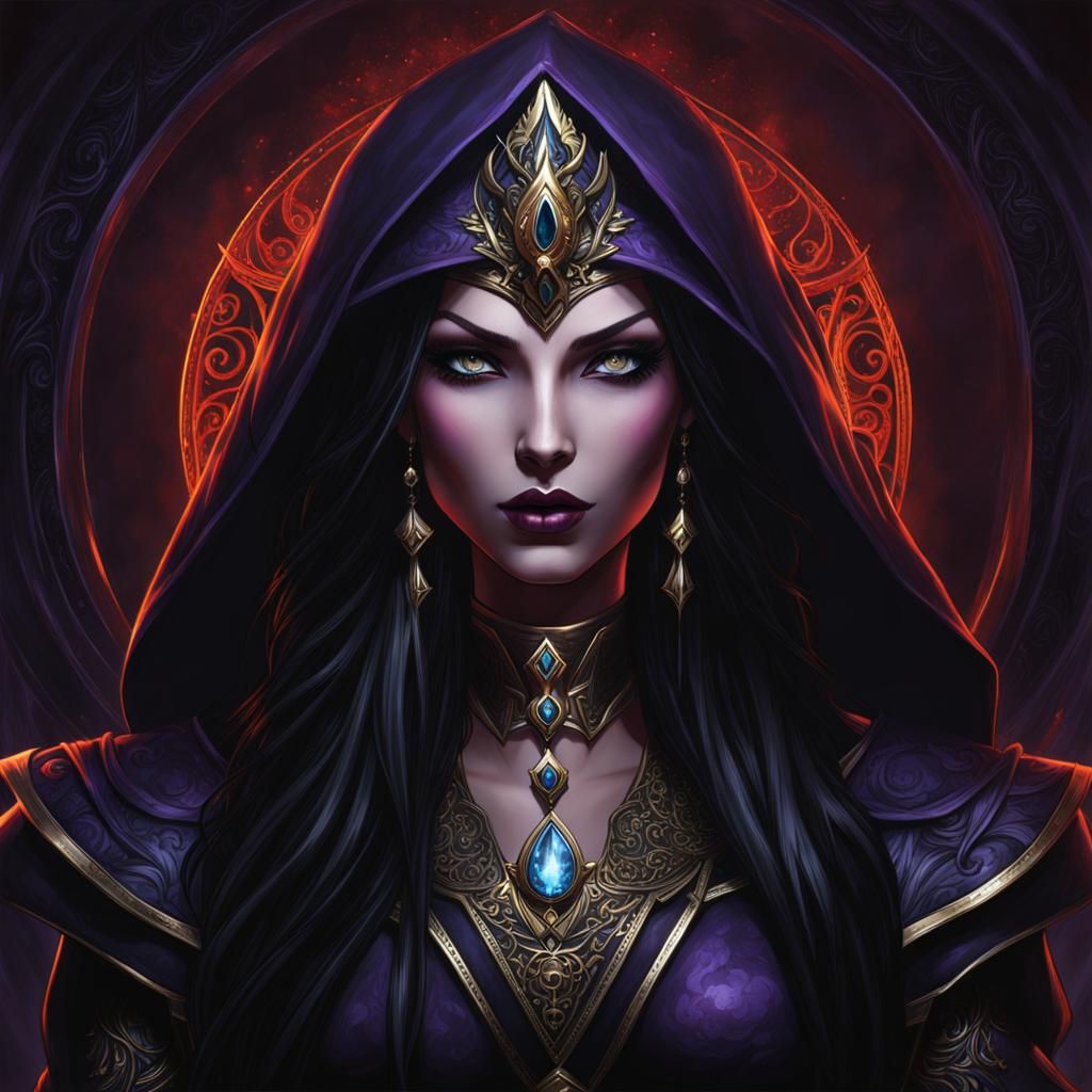 Dark Elf Shadow Priestess of the Occult Faction