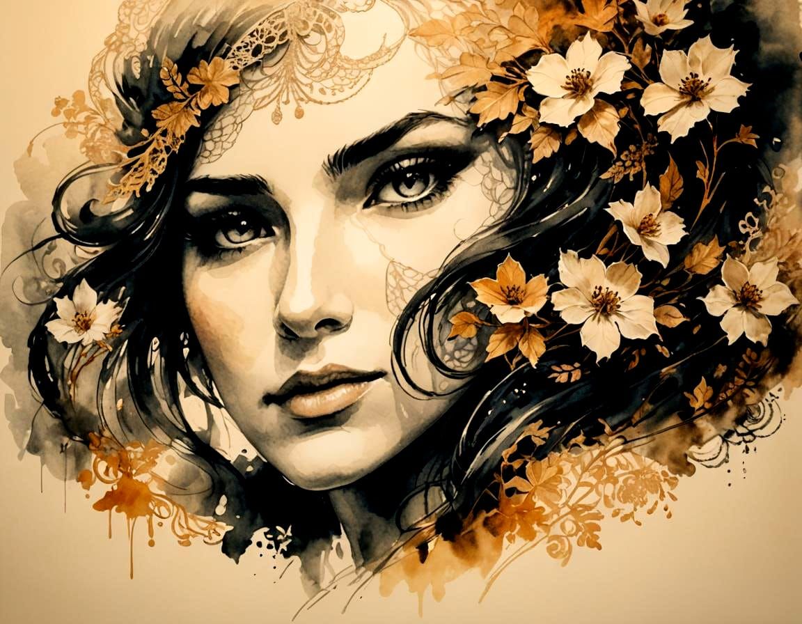 Modern European Ink Painting