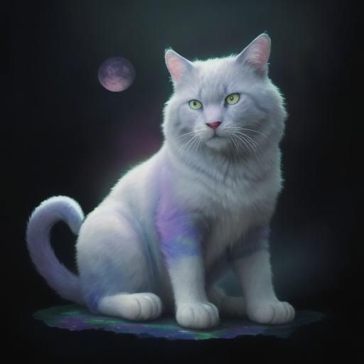 (THERE IS ALWAYS A BIG CAT MADE OF CLOUDS in this design.)(C...