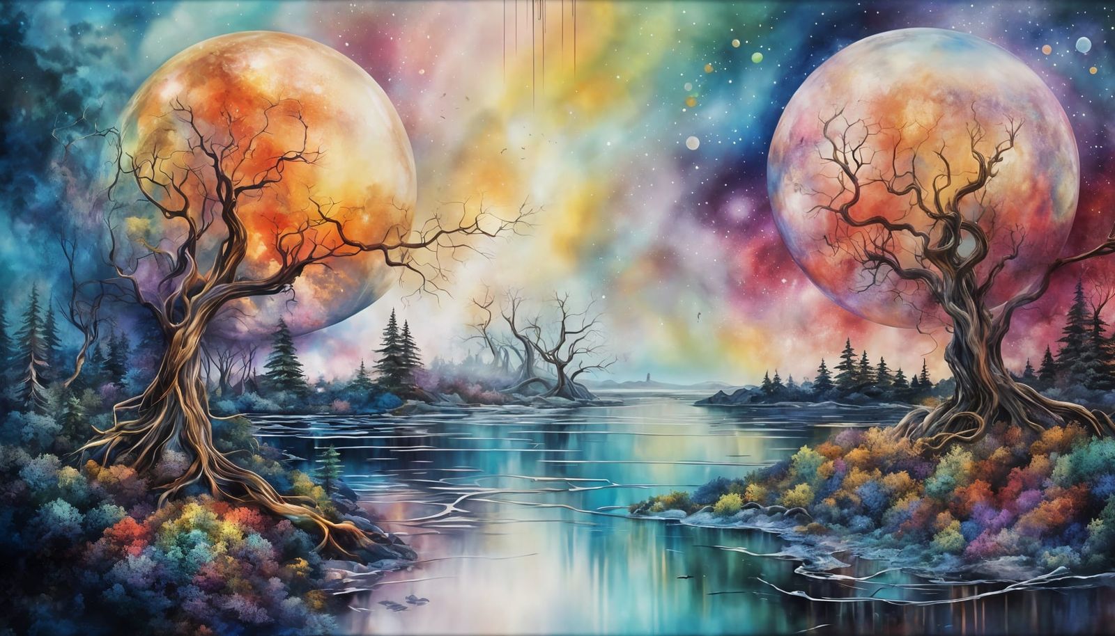 Surrealistic Dreamscapes in Vibrant Color