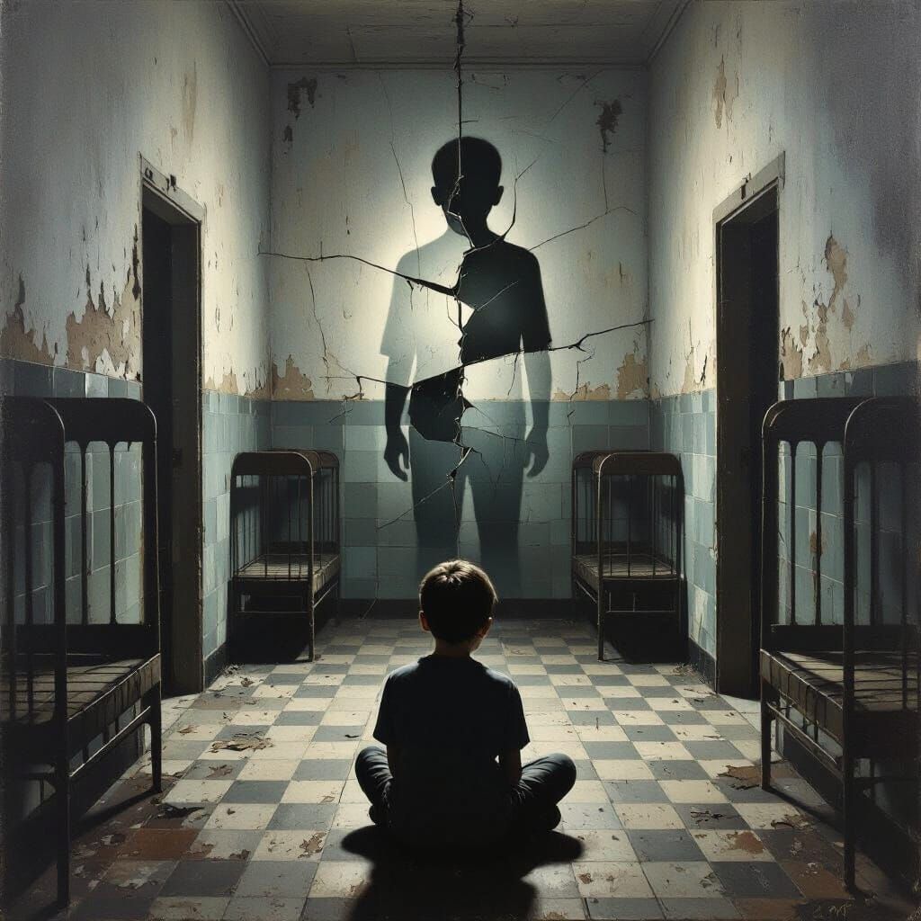 Psychological Echoes of Childhood Trauma Realism Painting