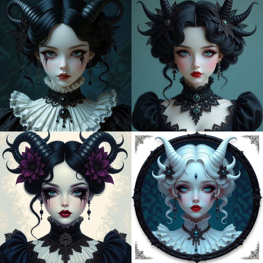 Gothic Porcelain Doll Nightmare Beast Creature