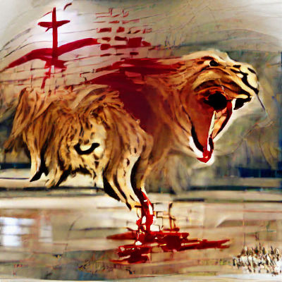 Majestic Lion on the Prowl